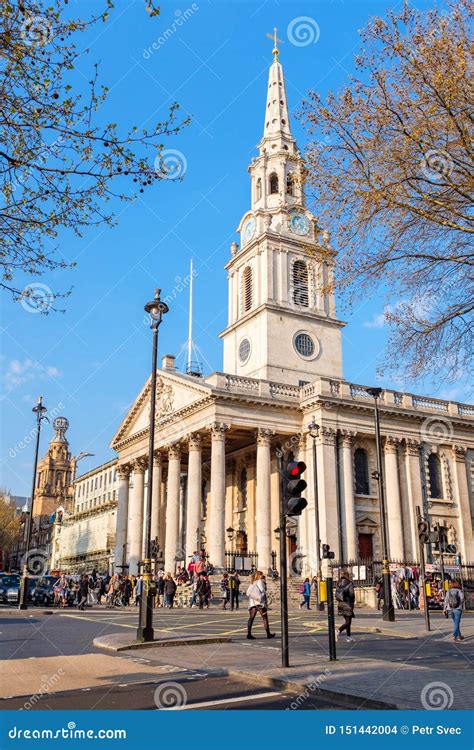 St Martin-in-the-Fields Church in Central London Editorial Stock Image ...