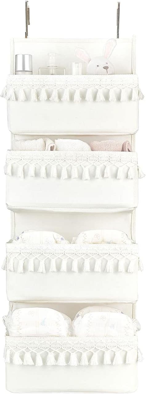 Over The Door Organizer Boho Nursery Storage Decor Closet Hanging ...