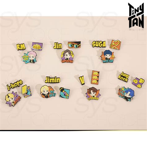 BTS TinyTAN Official Authentic Rubber Pin Badge | Ubuy India