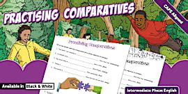 IP English FAL Degrees of Comparison Table Fill-in Activity
