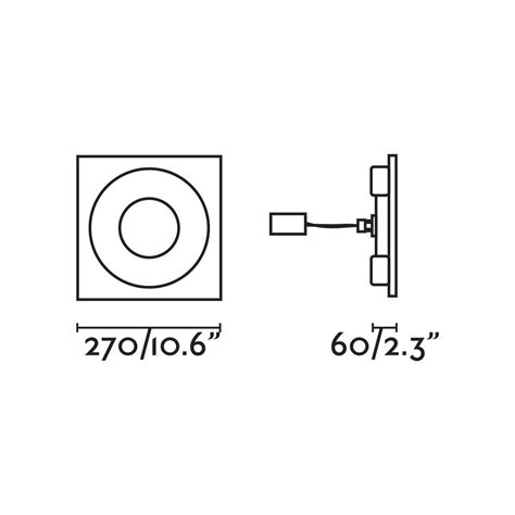 Faro Navi - inbouw wandverlichting - 27 x 27 x 6 cm - 10W LED incl ...
