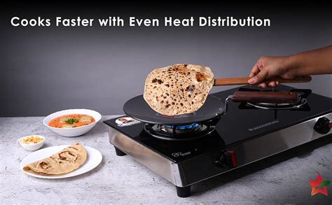 Buy Wonderchef Ebony Roti Tawa | Induction Bottom | Wooden Handle ...