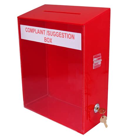 Rasper Acrylic Letter Box Wall Hanging for Home & Office Acrylic Mailb ...