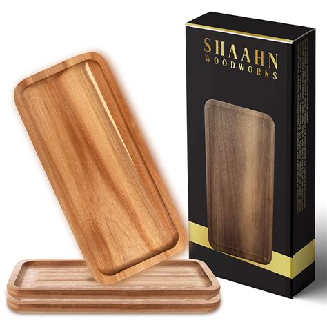 Buy Wooden Serving Plates Online at Low Prices in India - Amazon.in