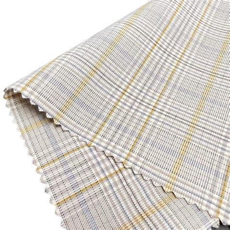 Glen Plaid Khaki Prince of Wales Check Fabric for Classic Suits - Glen ...