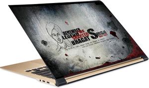 Pujya designs Bhagat Singh Laptop Skin 15.6 Vinyl Vinyl Laptop Decal 15 ...