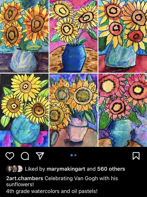 Pin by Andrea on Art Van Gogh | Flower art, Floral art, Cool art projects