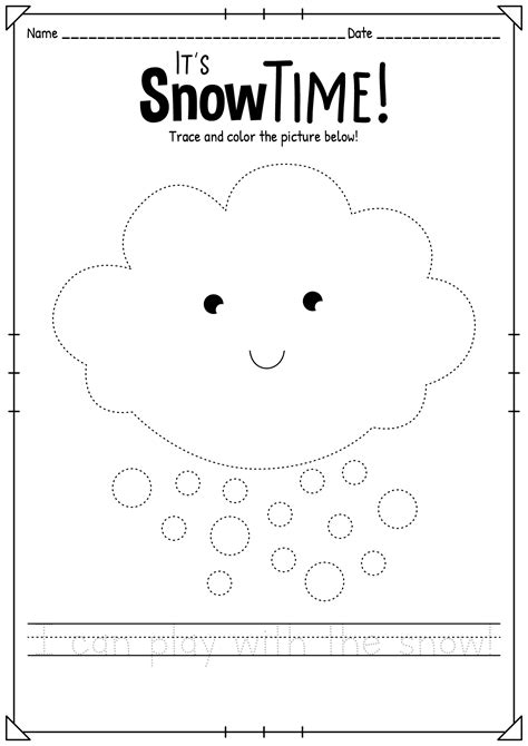 Snow Worksheet 的图像结果