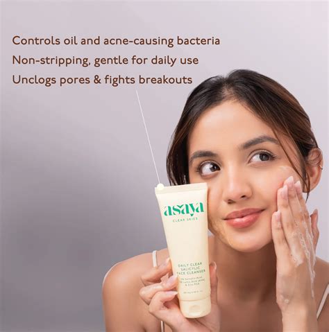 Daily Clear Salicylic Face Cleanser - Face Wash for Oily Skin – Asaya ...