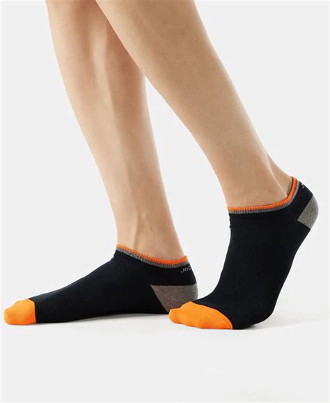 Buy Compact Cotton Low Show Socks With StayFresh Treatment - Black ...