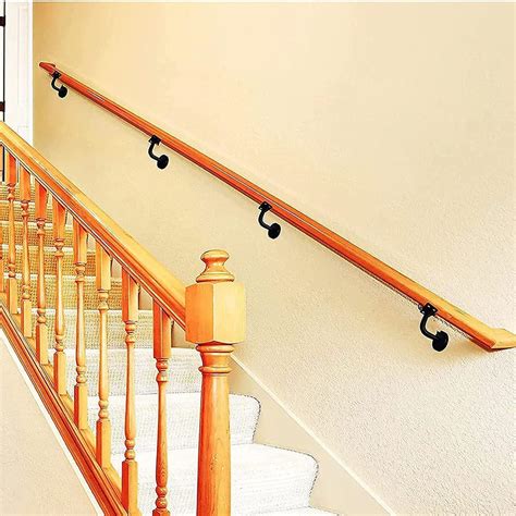 Buy HOFSSI 6Pcs Heavy Duty Stainless Steel Handrail Brackets Set, Wall ...