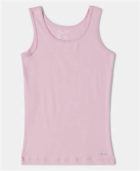 Buy Girl's Super Combed Cotton Rib Solid Inner Tank Top - Sweet Lilac ...