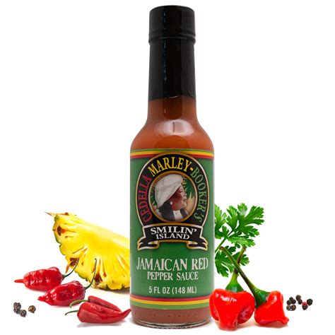 Smilin Island's Jamaican Red Pepper Hot Sauce by Cedella Marley Booker ...