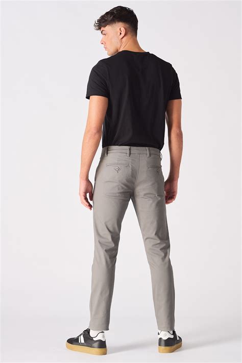 Mens Slim Fit Chino Trouser | JMOJO | Grey chinos men, Slim fit chino ...