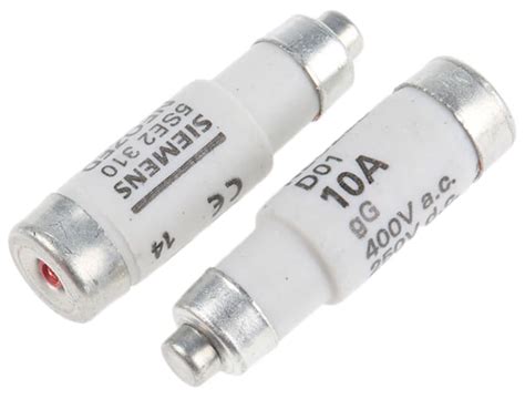 5SE2310 Siemens | Siemens 10A D01 Neozed Fuse, gG, 400V ac | 622-1051 | RS