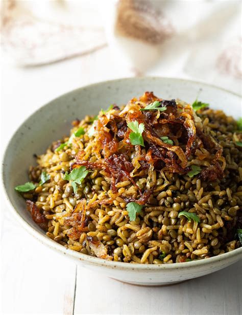 Authentic Mujadara Recipe (Lebanese Rice) - A Spicy Perspective