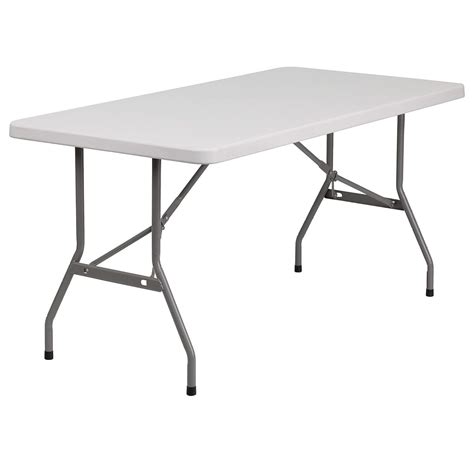 Kathryn 5-Foot Granite White Plastic Folding Table - Walmart.com