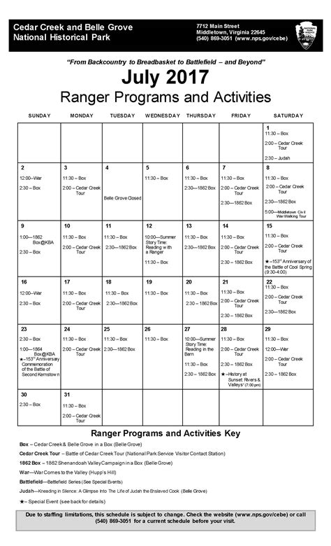 Basis Cedar Park Calendar
