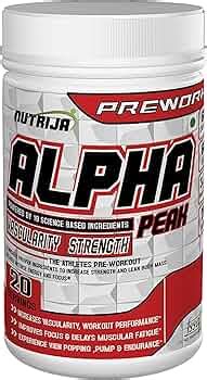 Nutrija Alpha Peak - Pre workout-Tangy Orange - (250 Grams) - Price History