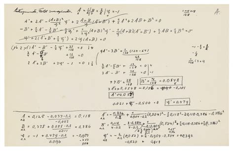 Albert Einstein (1879-1955), Autograph manuscript of scientific ...