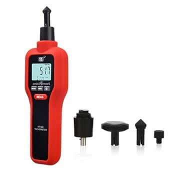 amiciSmart 2 in 1 Digital Tachometer Laser RPM Meter with Contact & Non ...