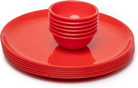 Buy Coolkart Microwave Safe & Unbreakable 11 inch 6 Full Plate with 6 ...