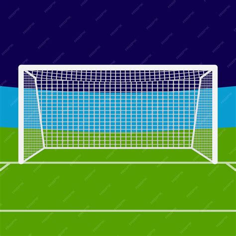 Premium Vector | Soccer football goal net vector illustration icon ...