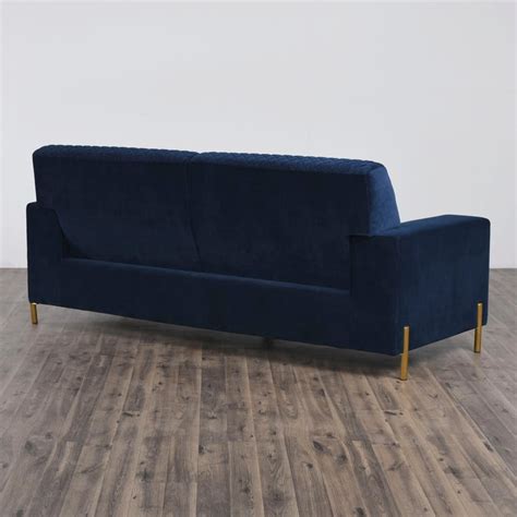 Buy Paris Fabric 3-Seater Sofa - Blue from Home Centre at just INR 95450.0