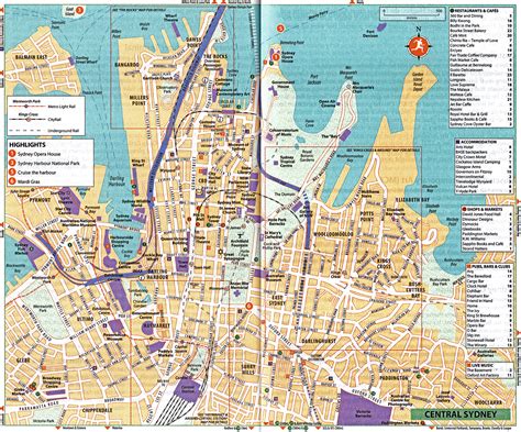 Sydney Map Pdf | Sydney Printable Tourist Map – PAJZ