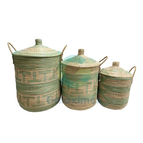 Seagrass Hamper With Lid from Manufacturer - Galaximex