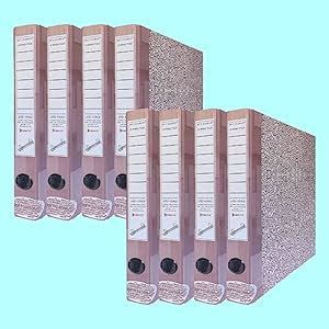 BuyWorld Laminated Office D-Ring Binders File Folder(Dot Brown ...