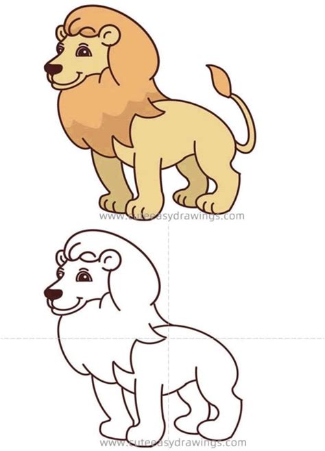 Lion Drawing Tutorial 的图像结果