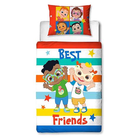 Cocomelon Toddler Duvet Cover Set Cute Best Friends | Ubuy India
