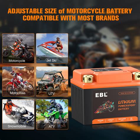 Shop Lithium Motorcycle Battery LiFePO4 YTX5L-BS 12V 3.5Ah