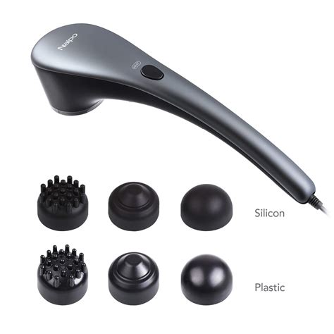 Buy Naipo Handheld Percussion Massager Electric Back Massage with Heat ...