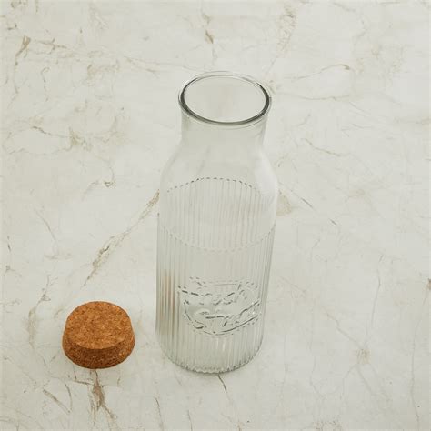 Buy Spinel Shaze Bottle with Cork Lid - 1.1 L from Home Centre at just ...