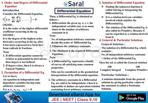 Differential Equations Jee Advanced Questions at Harvey Horton blog