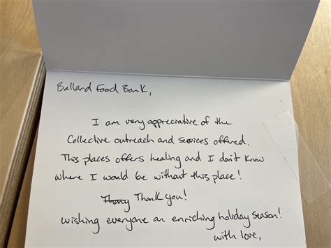 Season's Greetings from Ballard Food Bank! | Ballard Food Bank