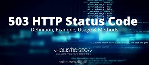 503 HTTP Response Status Code Definition: Example, Usage, Methods ...