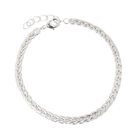 Buy Accessorize London 925 Pure Sterling St Silver Plated Platted Chain ...
