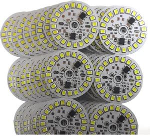 ROOPREKHA 20 Pics 9 Watt Direct On Board LED Bulb Raw Materials WHITE ...