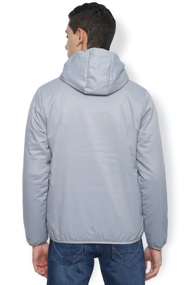 Buy Men Grey Textured Casual Jacket Online - 610148 | Van Heusen