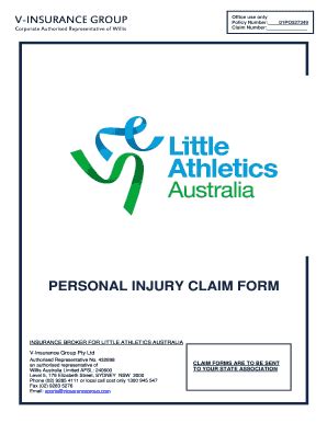 Personal Injury Claim Form - Blank Fillable Template | Fill Out, Print ...