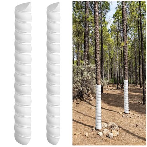 HASTHIP® 2Pcs Tree Trunk Protector - 40CM Protector for Saplings Spiral ...