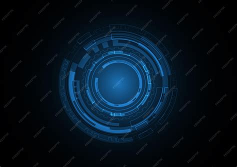 Technology Abstract Future Circle Background Vector 的图像结果