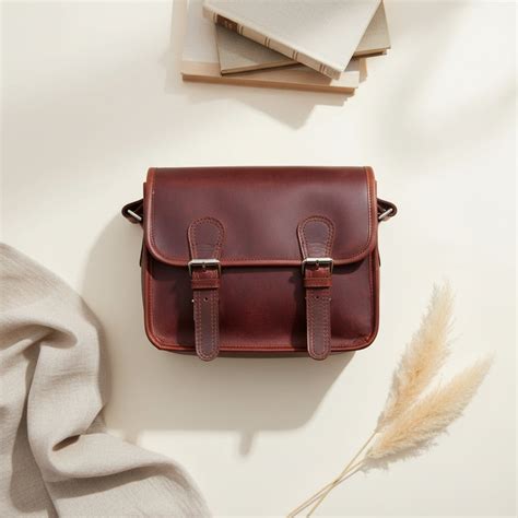 Timeless Elegance: Brown Leather Messenger Bag. Art: BG-1280 – CELTICINDIA
