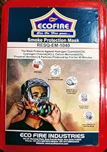 ECO FIRE Smoke Protection Mask : Amazon.in: Car & Motorbike