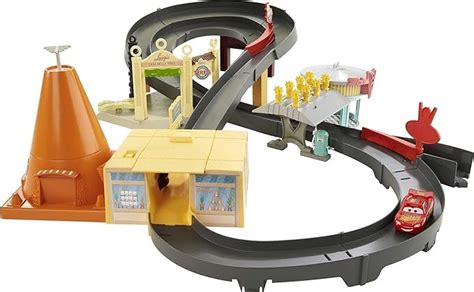 Disney Pixar Cars Race Around Radiator Springs Themed Playset for 1:55 ...