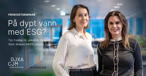 Frukostseminar med Doxacom: På dypt vann med ESG?, Pilgata 10, 2. etg ...