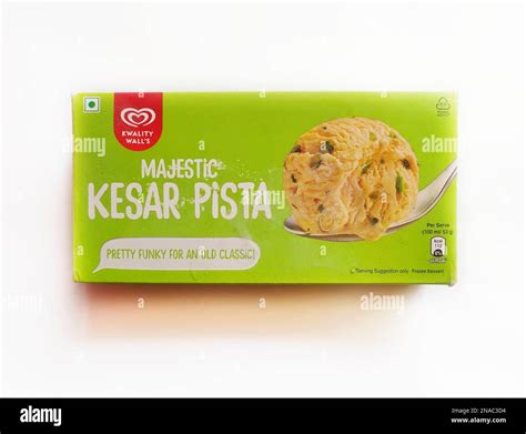 Kwality Wall's Party Pack, Kesar Pista icecream in isolated background Stock Photo - Alamy